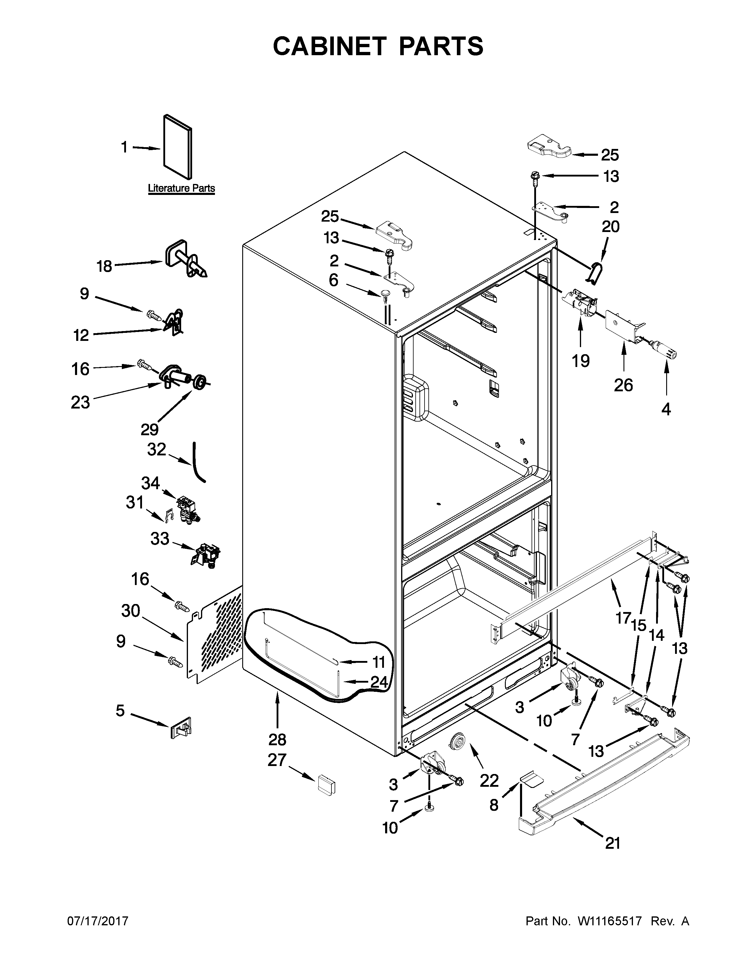 CABINET PARTS