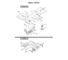 Kenmore 10679473411 shelf parts diagram