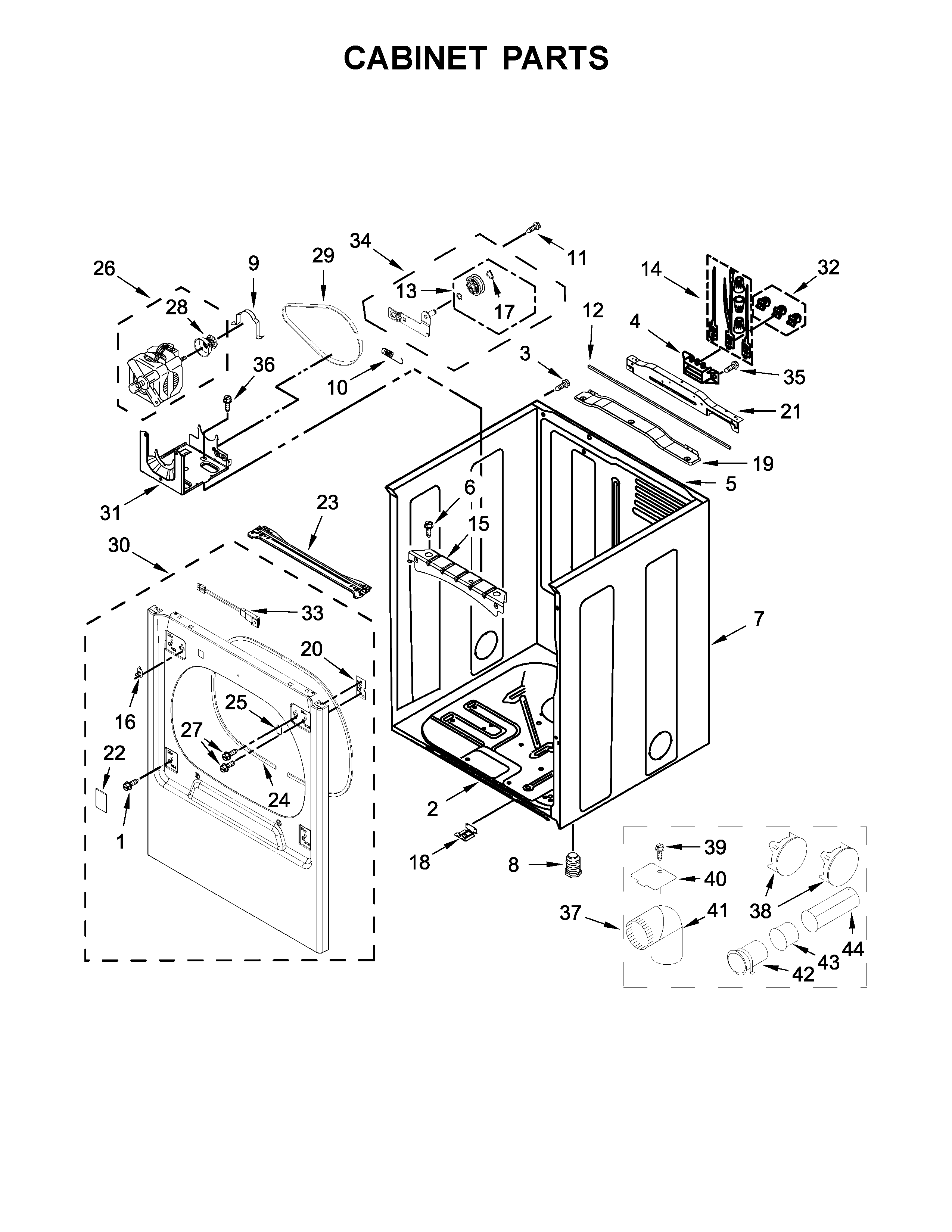 Cabinet parts