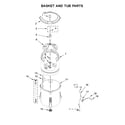 Kenmore 11022242511 basket and tub parts diagram