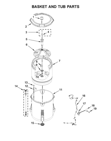 Basket and tub parts