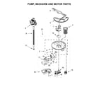 Kenmore 66513223N414 pump, washarm and motor parts diagram