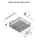 Upper rack and track parts