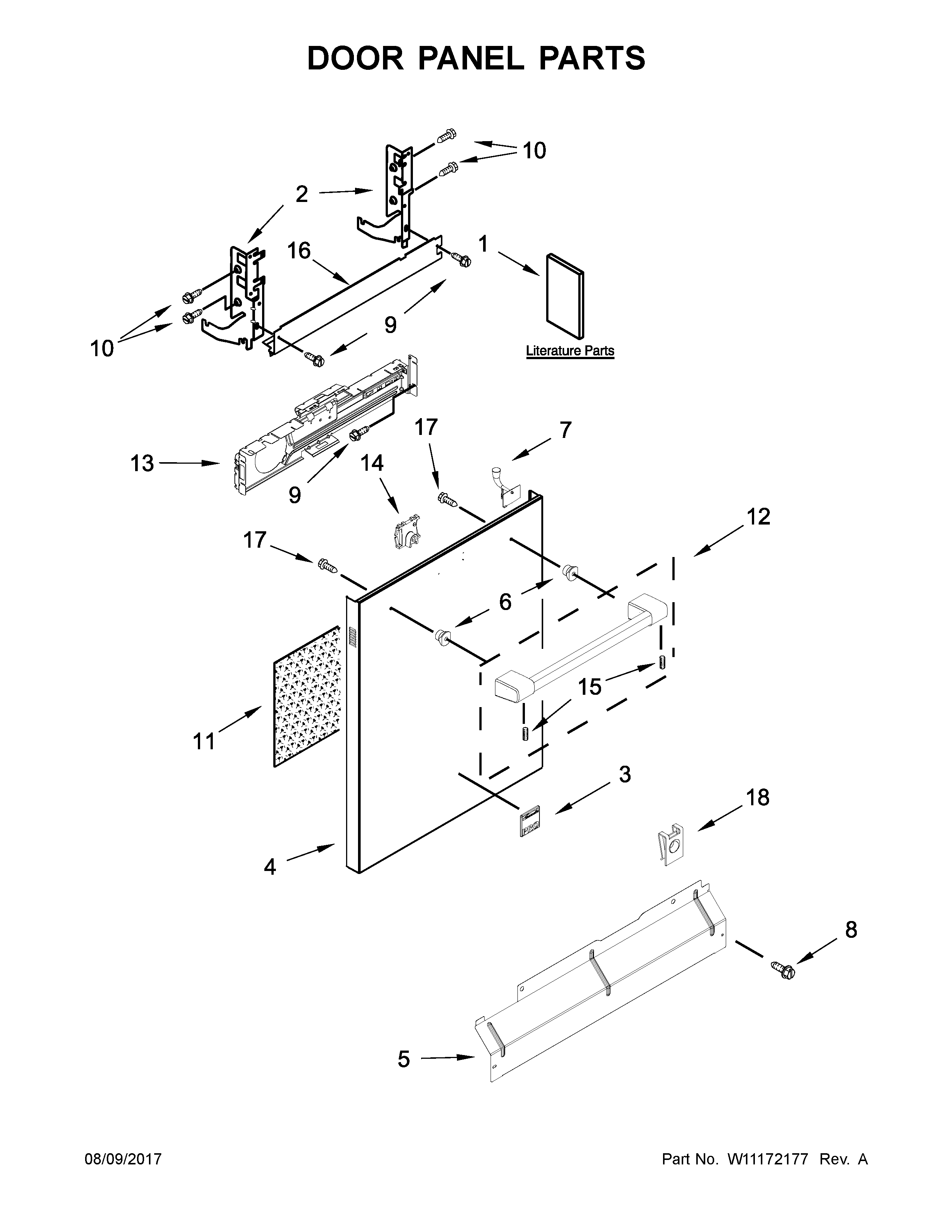 Door panel parts
