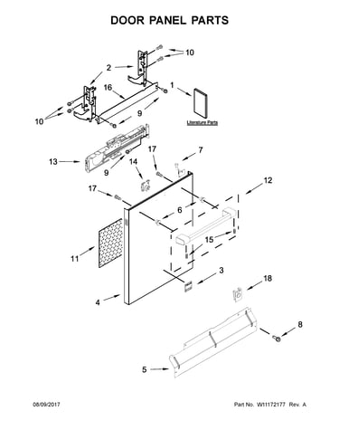 Door panel parts