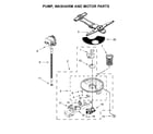 Kenmore Pro 66514703N512 pump, washarm and motor parts diagram