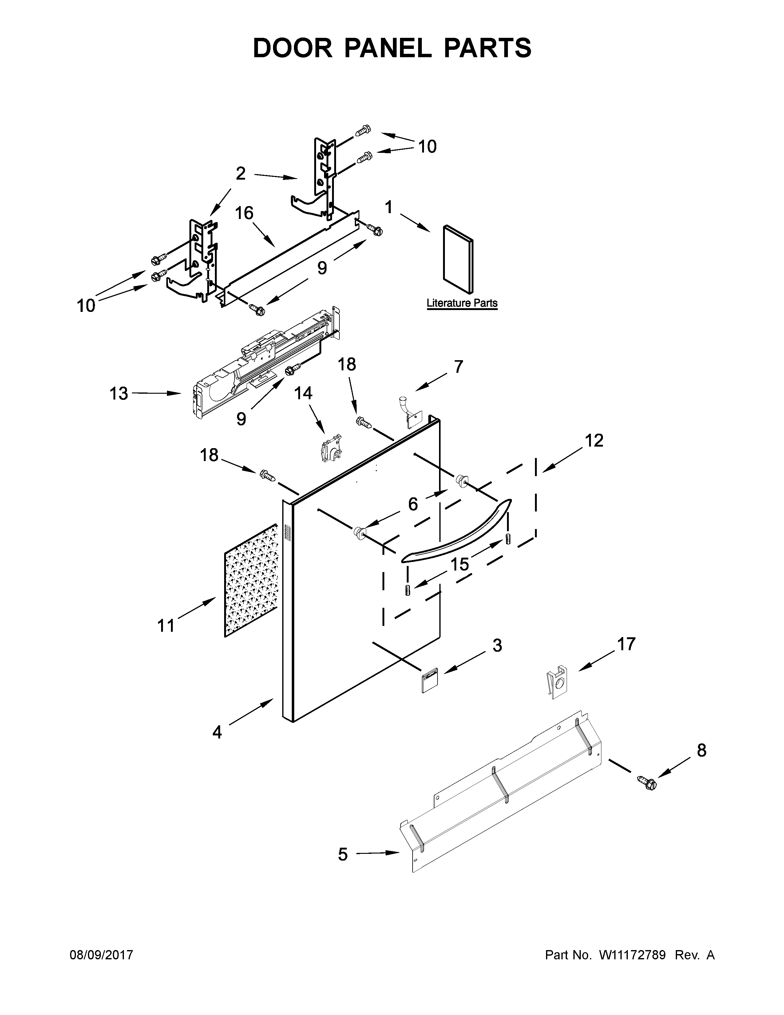 Door panel parts