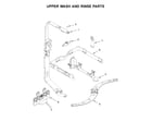 Kenmore Elite 66514799N512 upper wash and rinse parts diagram