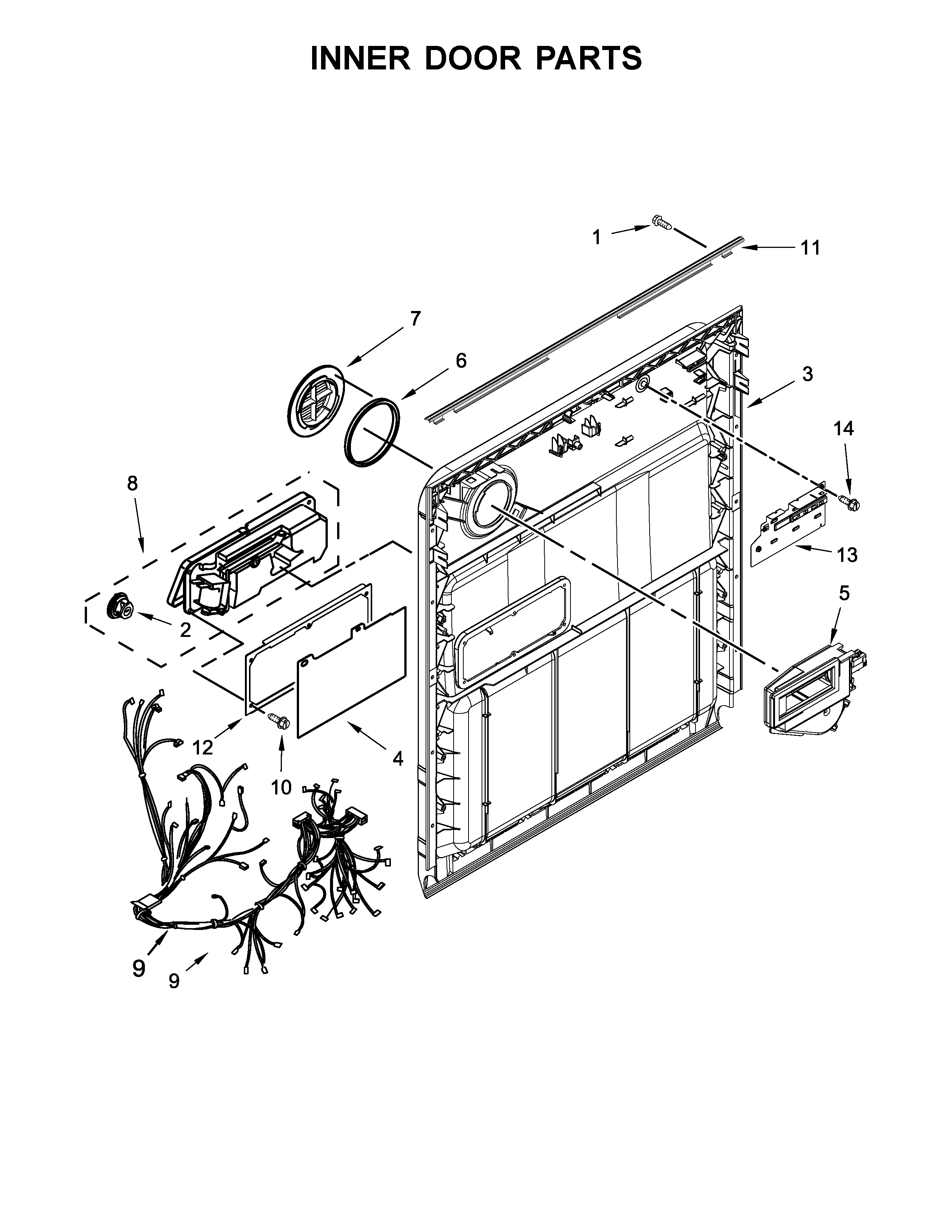 Inner door parts