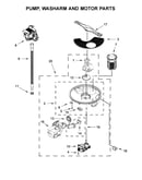 Pump, washarm and motor parts