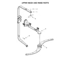 Kenmore 2213099N413 upper wash and rinse parts diagram