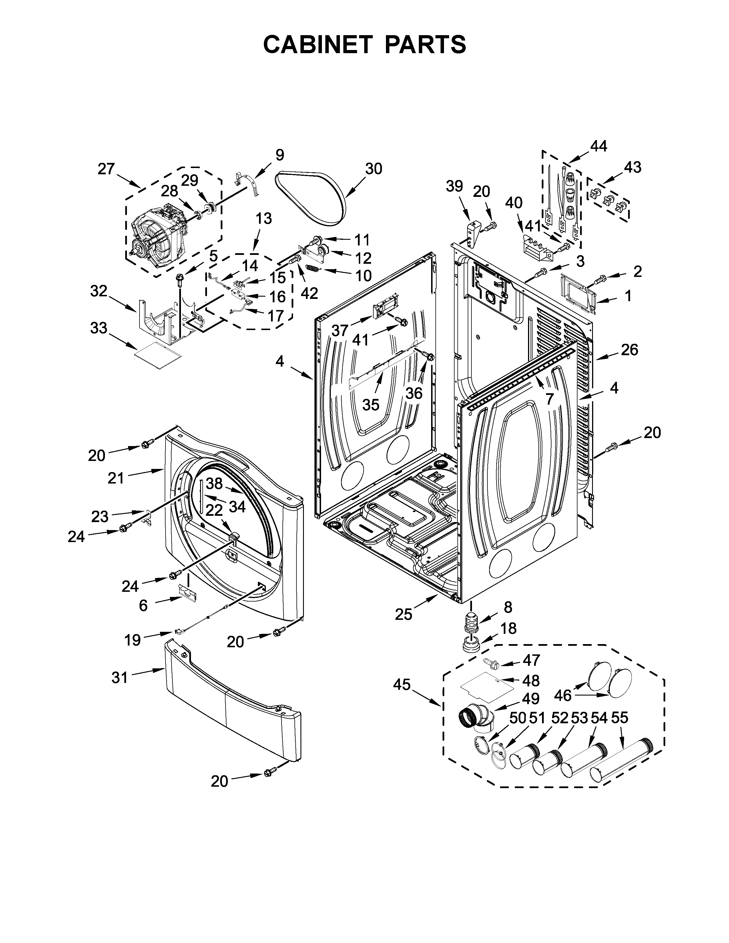 Cabinet parts