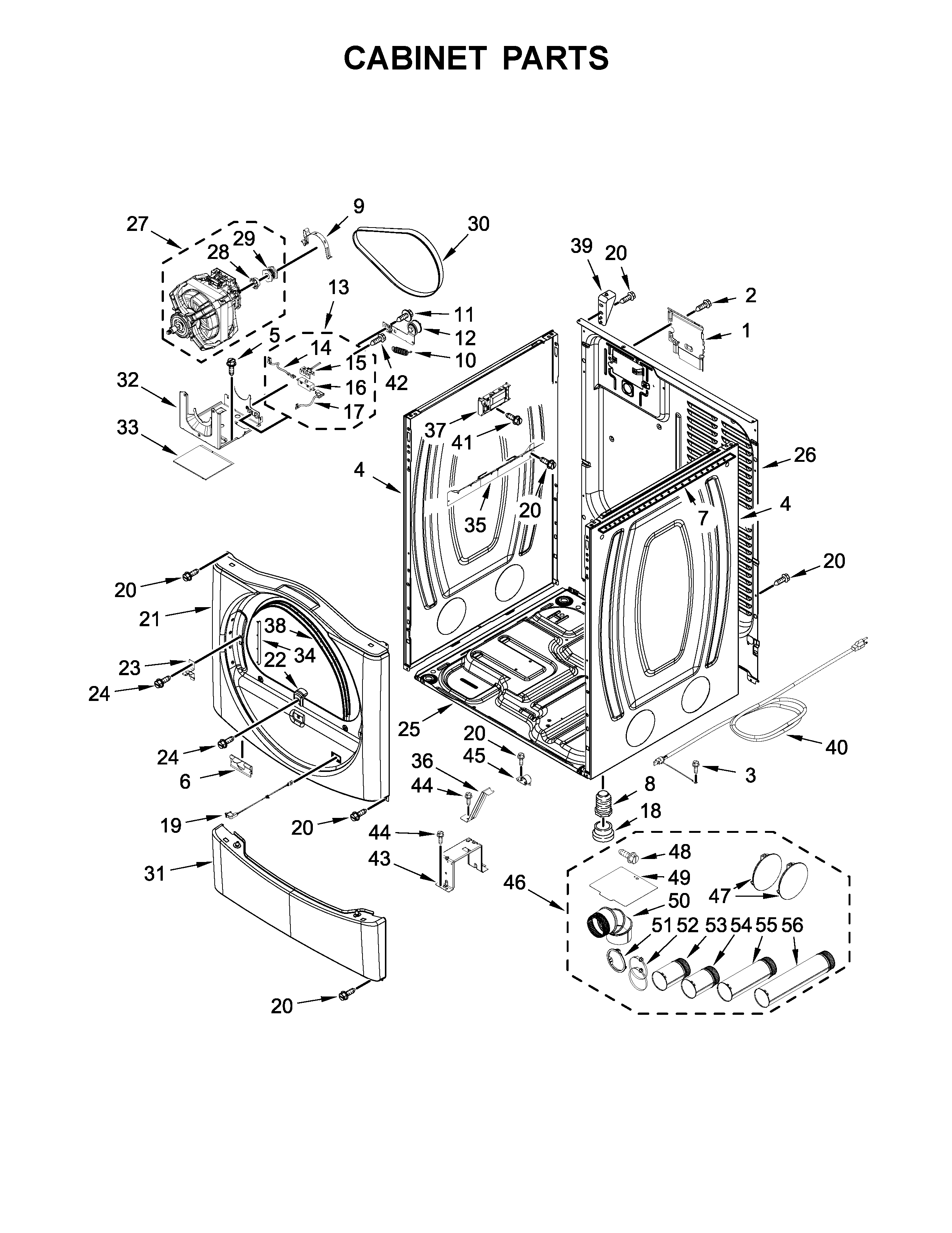 Cabinet parts