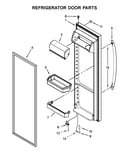 Refrigerator door parts