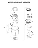 Motor, basket and tub parts
