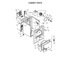 Kenmore 110C66132411 cabinet parts diagram