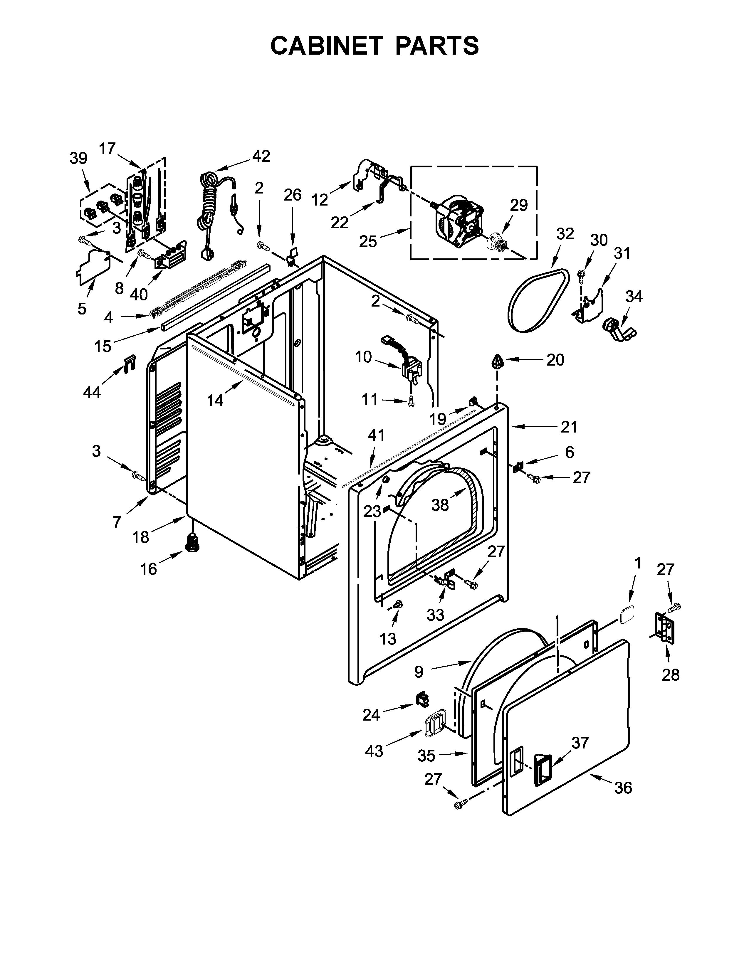 Cabinet parts