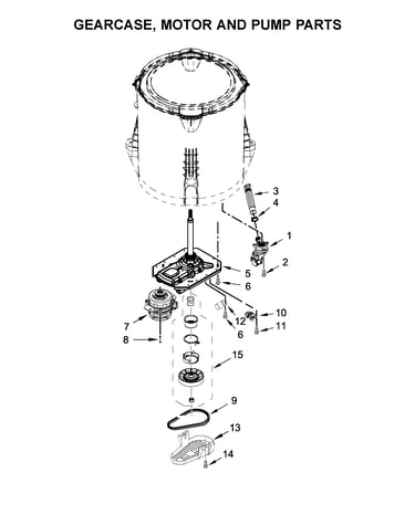 Gearcase, motor and pump parts