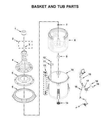 Basket and tub parts