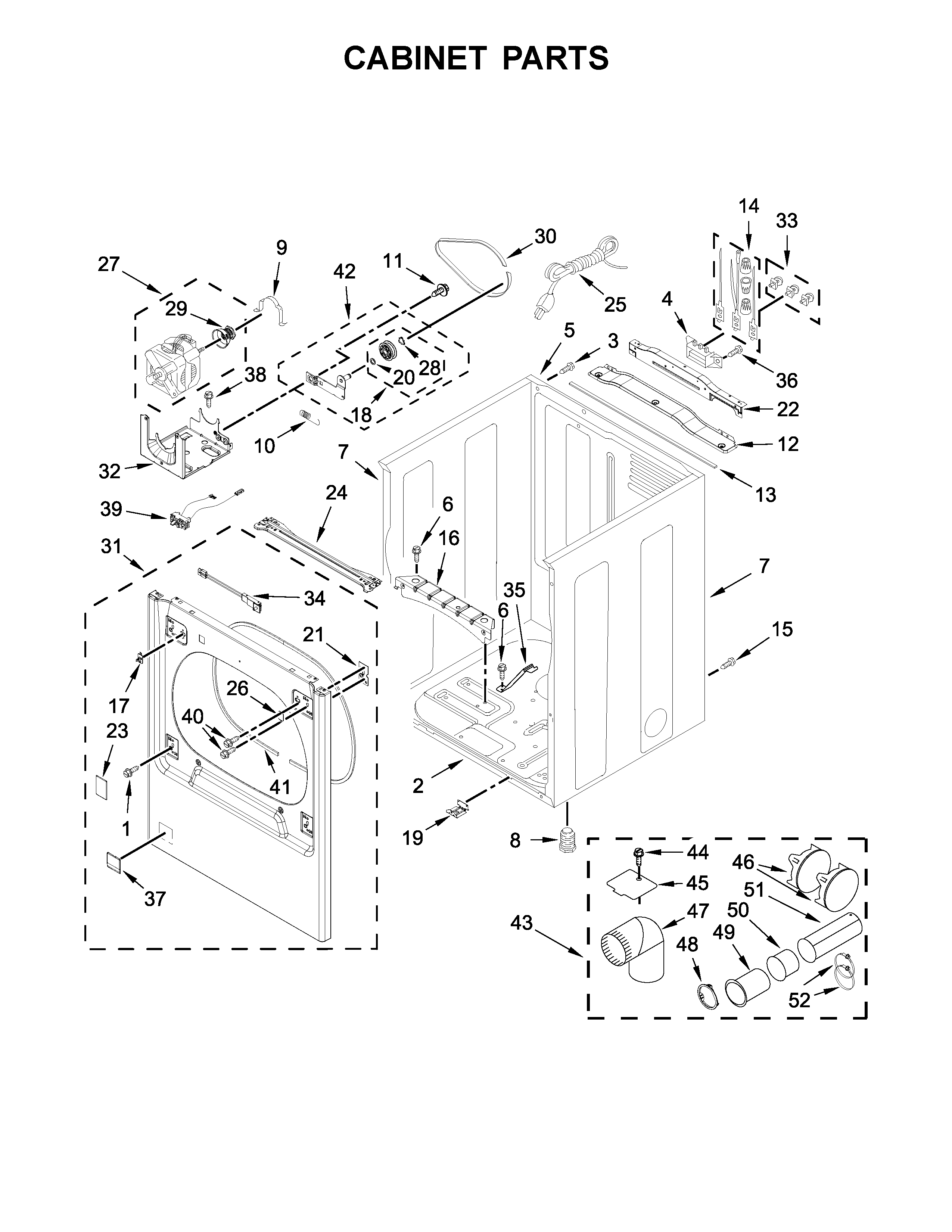 Cabinet parts