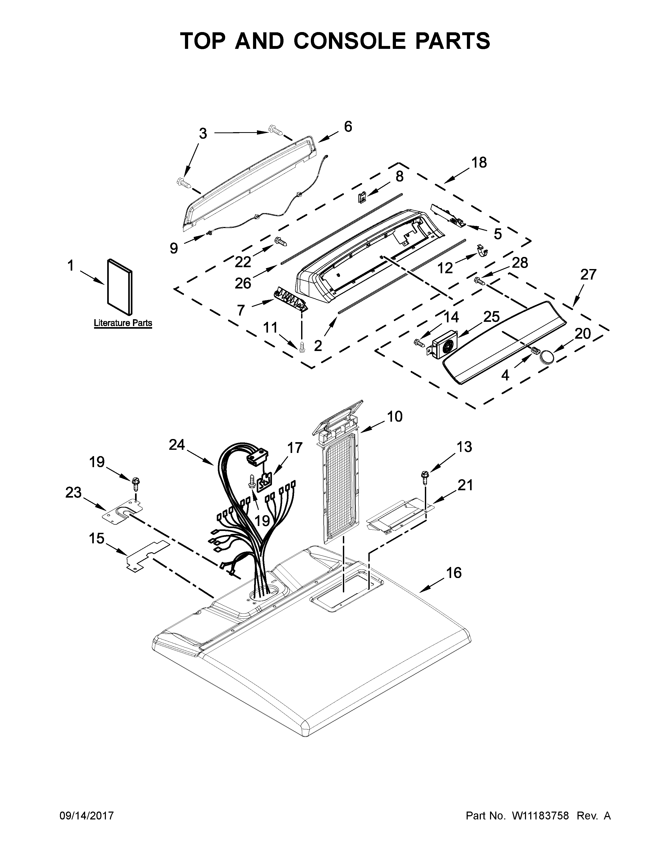 TOP AND CONSOLE PARTS