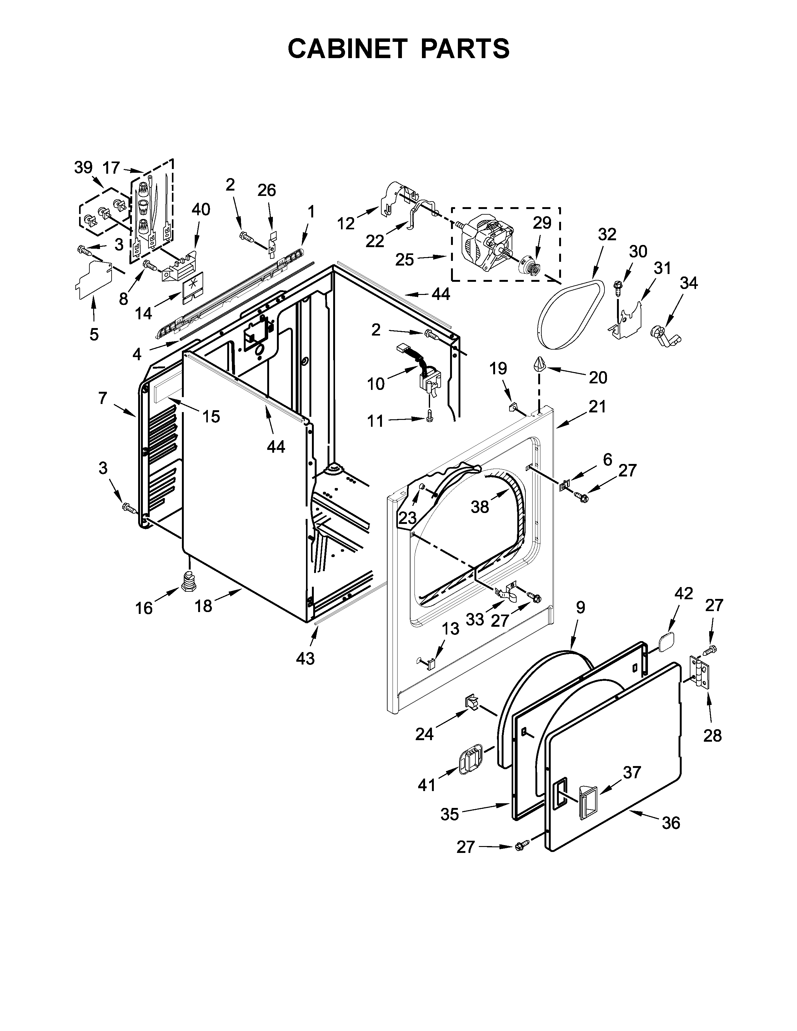 CABINET PARTS