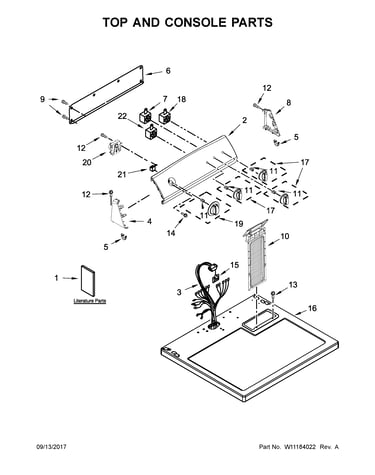 Top and console parts
