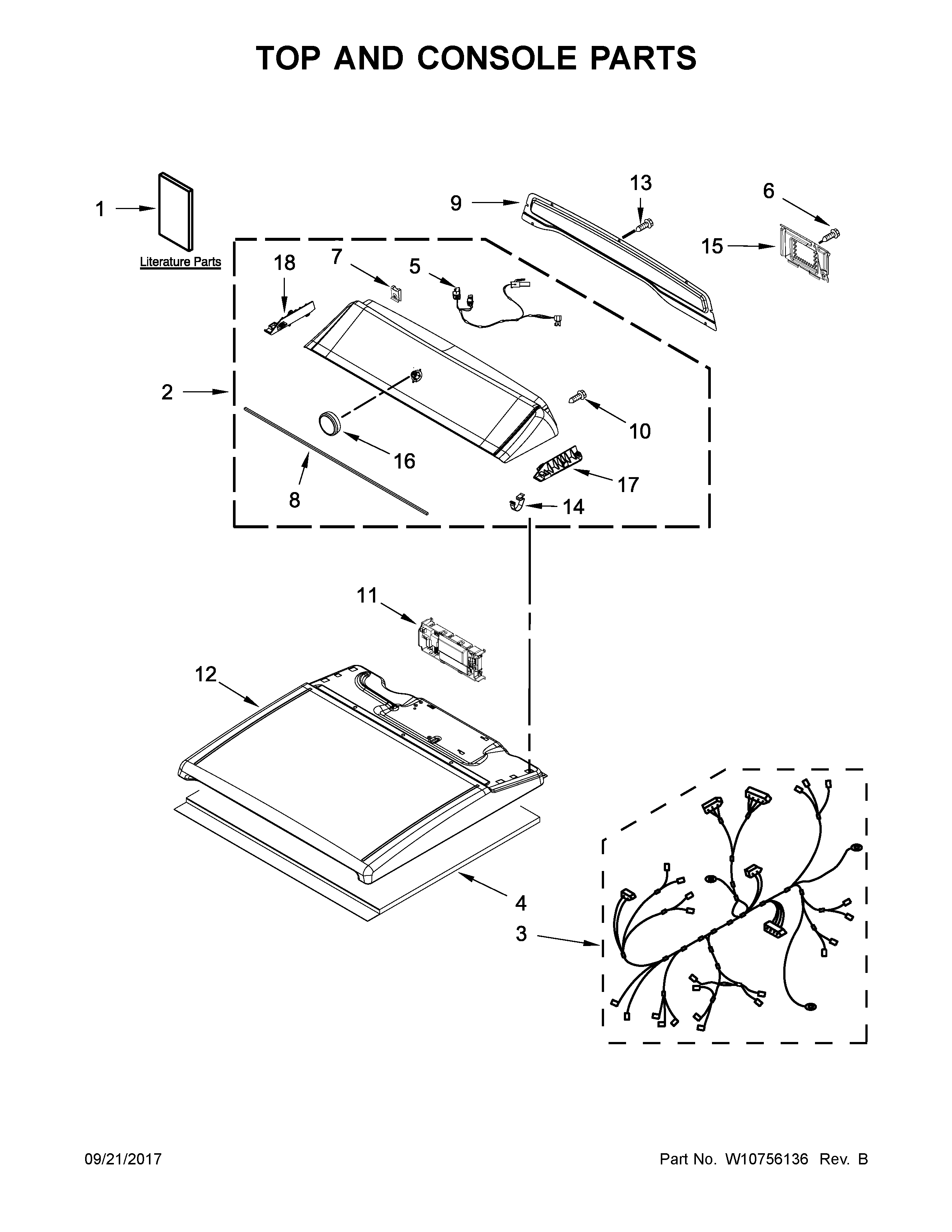 TOP AND CONSOLE PARTS