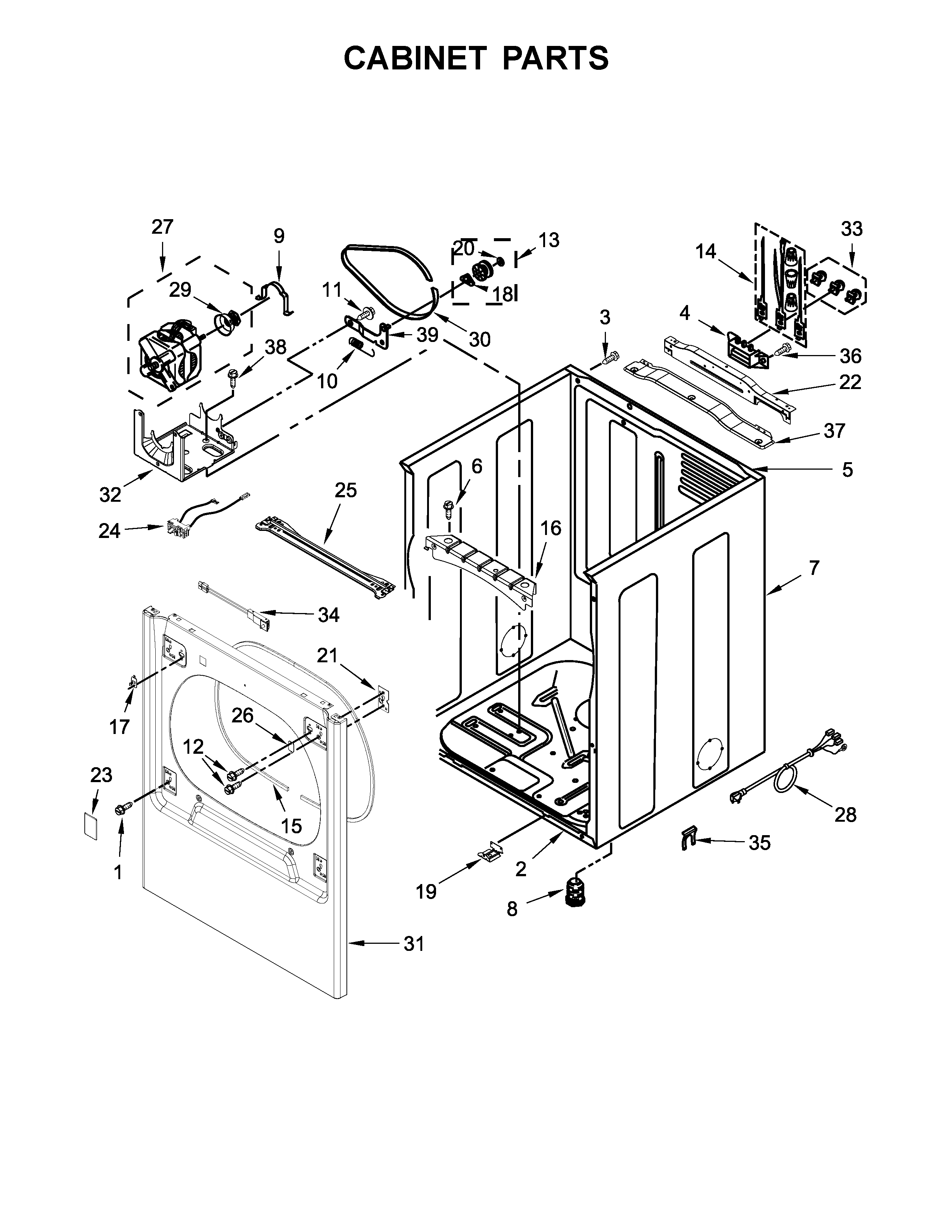 Cabinet parts