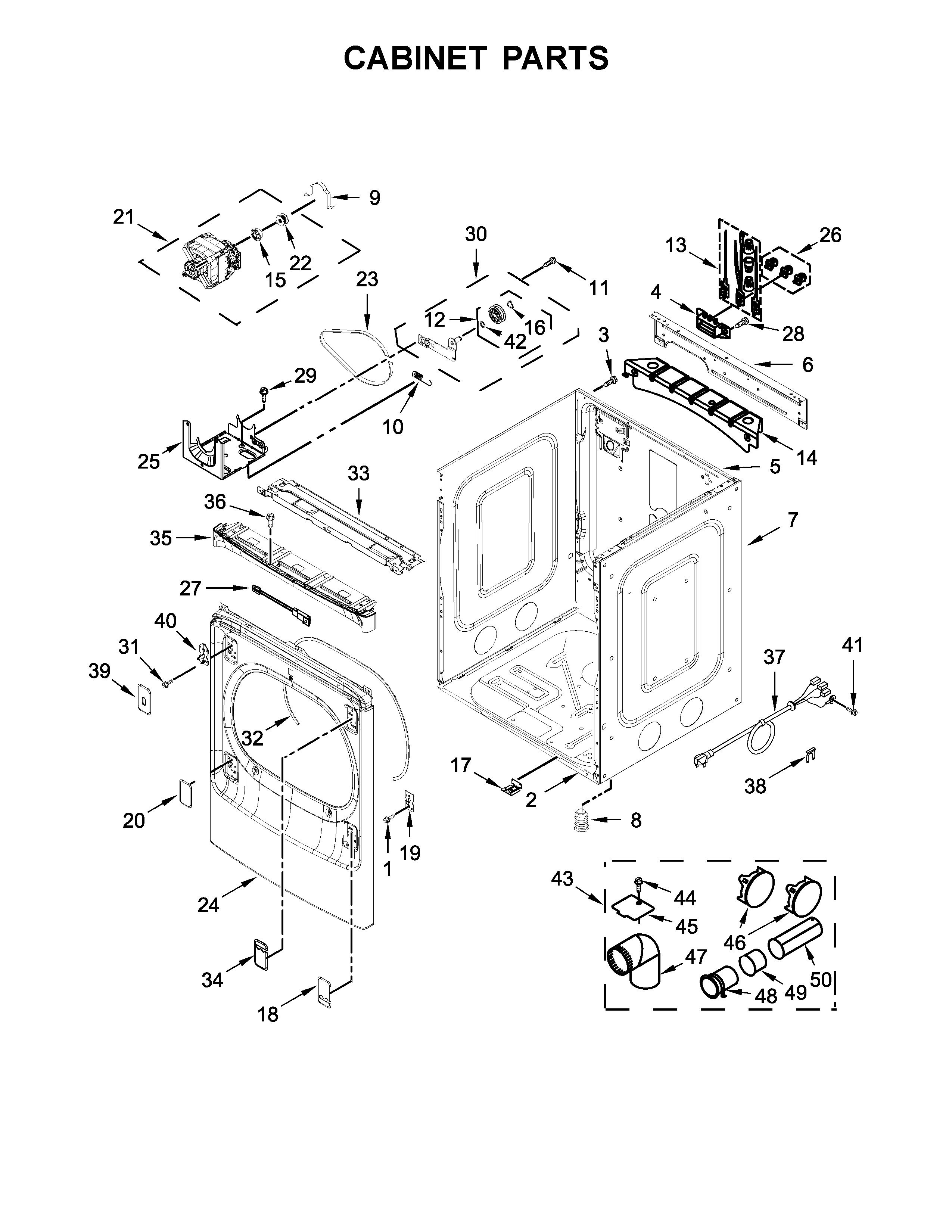 Cabinet parts