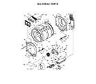 Kenmore 110C61633610 bulkhead parts diagram