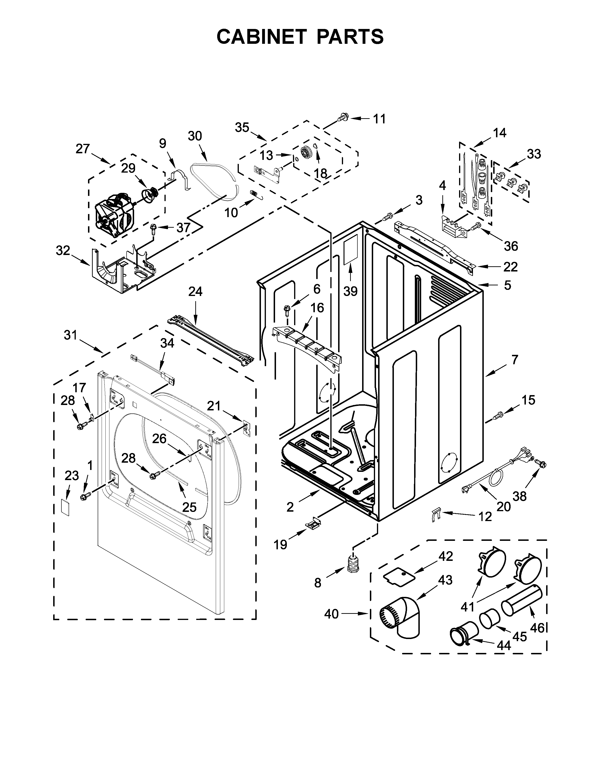 Cabinet parts