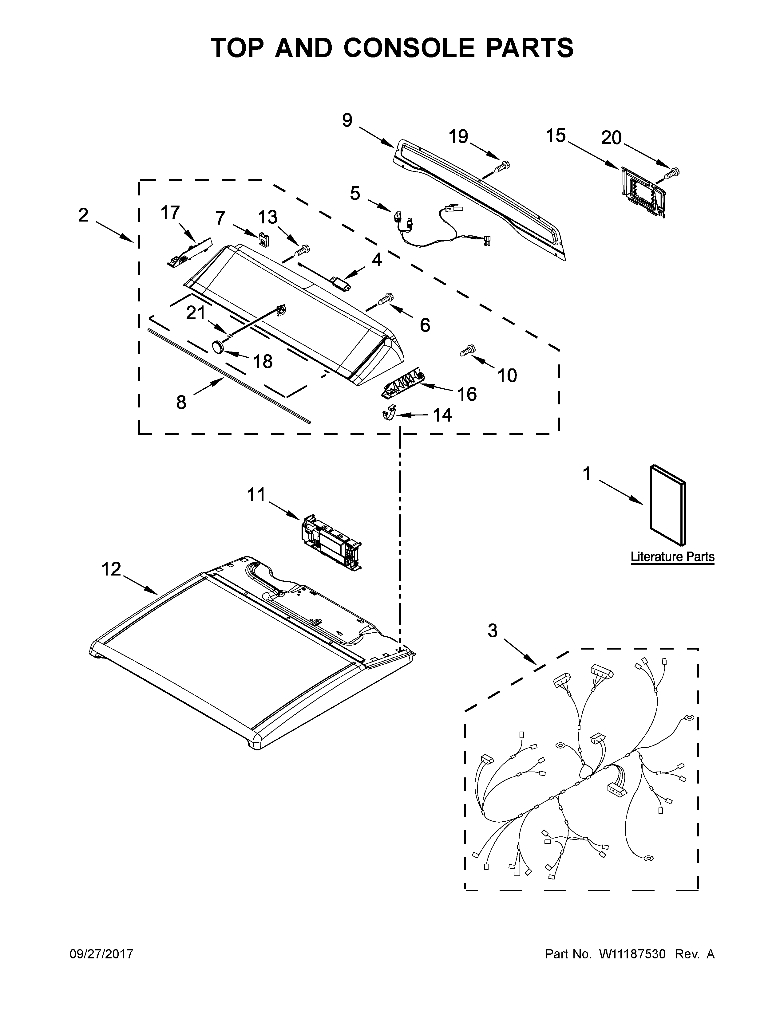 TOP AND CONSOLE PARTS