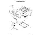 Kenmore 664C95123611 cooktop parts diagram