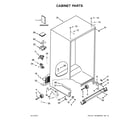 Kenmore Elite 10651719411 cabinet parts diagram