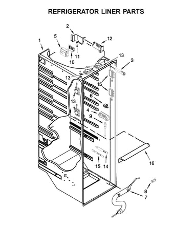 Refrigerator liner parts