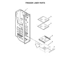 Kenmore Elite 10651713411 freezer liner parts diagram