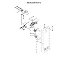 Kenmore Elite 10651712411 air flow parts diagram