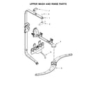 Kenmore Elite 66512776K315 upper wash and rinse parts diagram