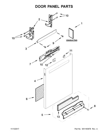 Door panel parts
