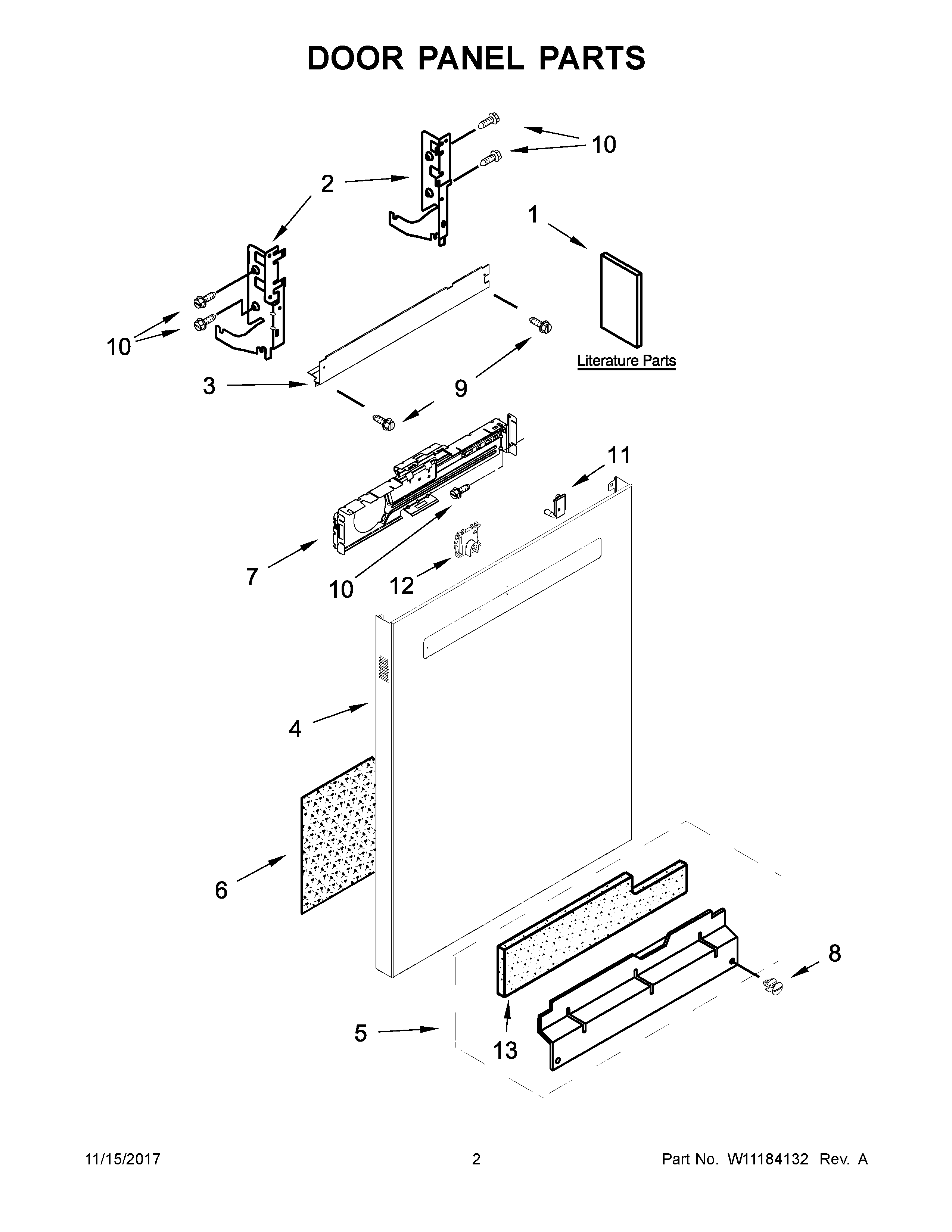 Door panel parts