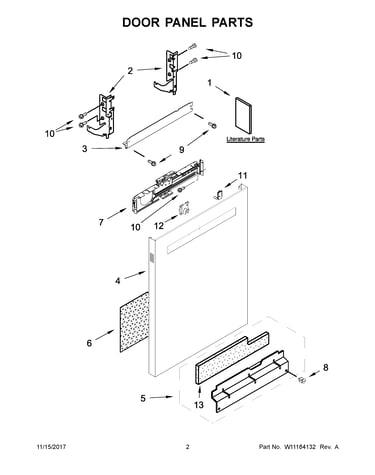 Door panel parts