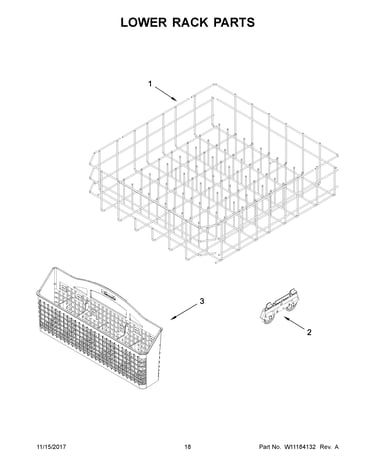Lower rack parts