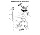 Kenmore Elite 66512793K314 pump, washarm and motor parts diagram