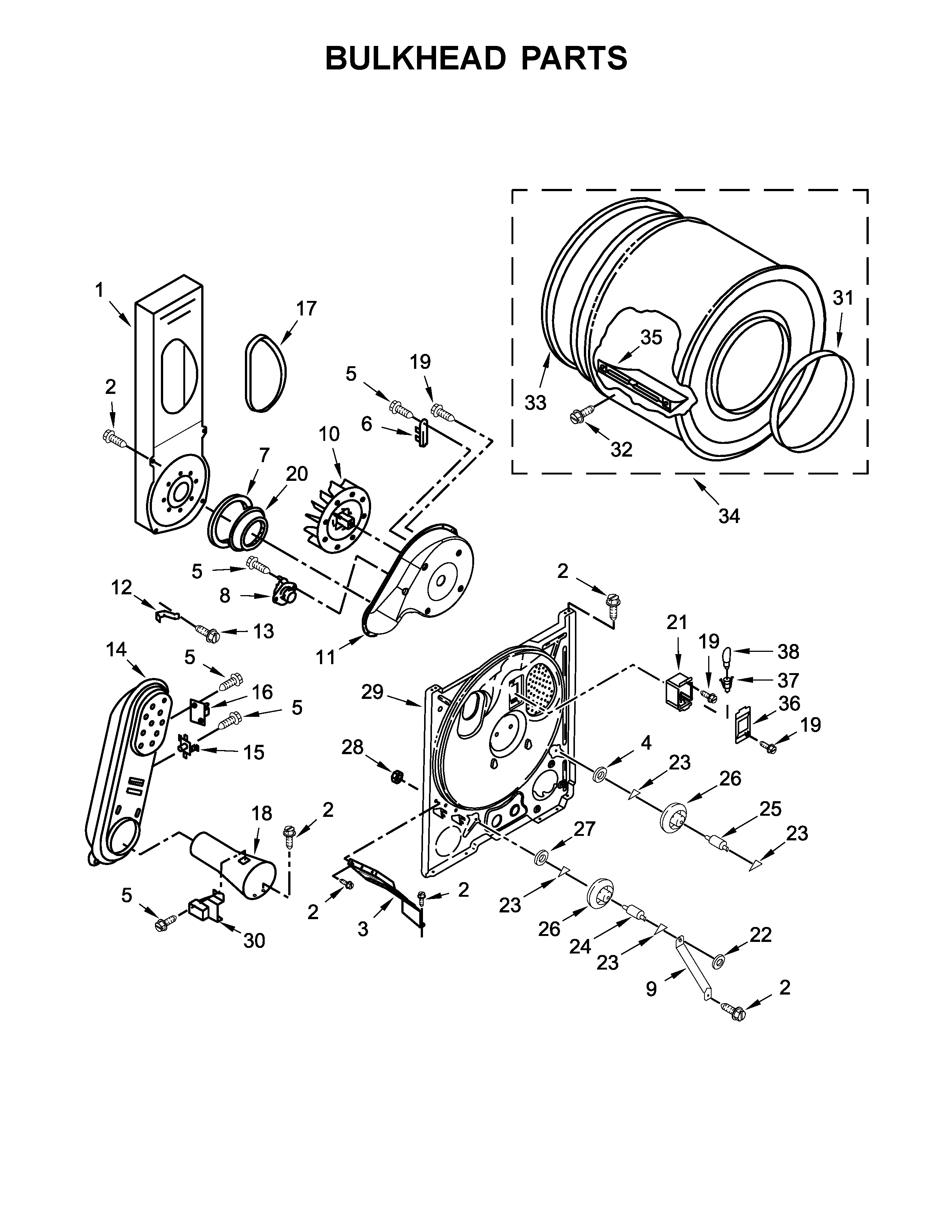 Bulkhead parts