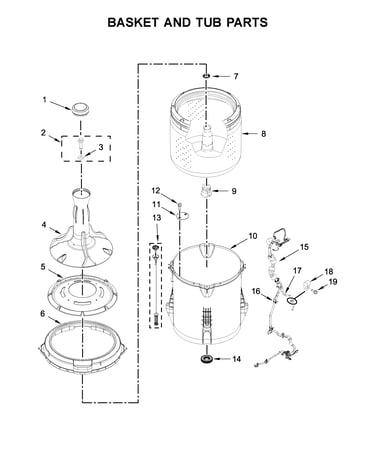Basket and tub parts