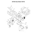 Kenmore 11081442710 dryer bulkhead parts diagram