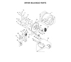 Kenmore 11081442710 dryer bulkhead parts diagram