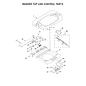 Kenmore 11081442710 washer top and control parts diagram