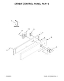Dryer control panel parts